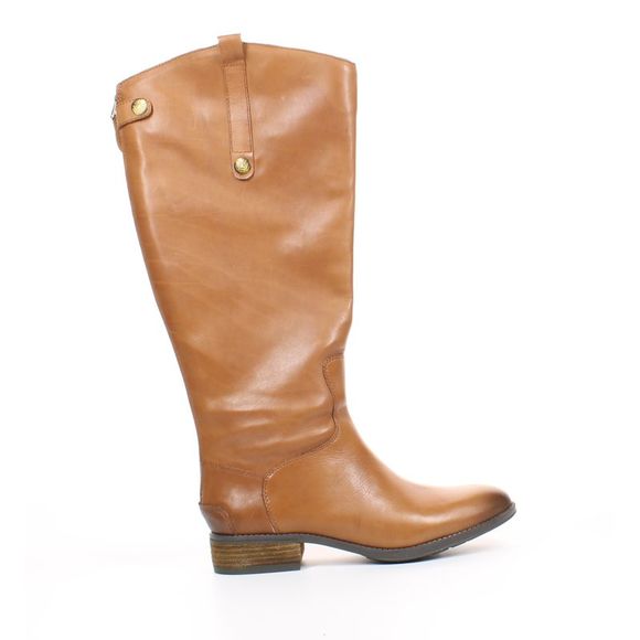 Sam Edelman Womens Penny 2 Whiskey Leather Riding Boots Size 8.5 Medium (B, M) - Picture 1 of 4